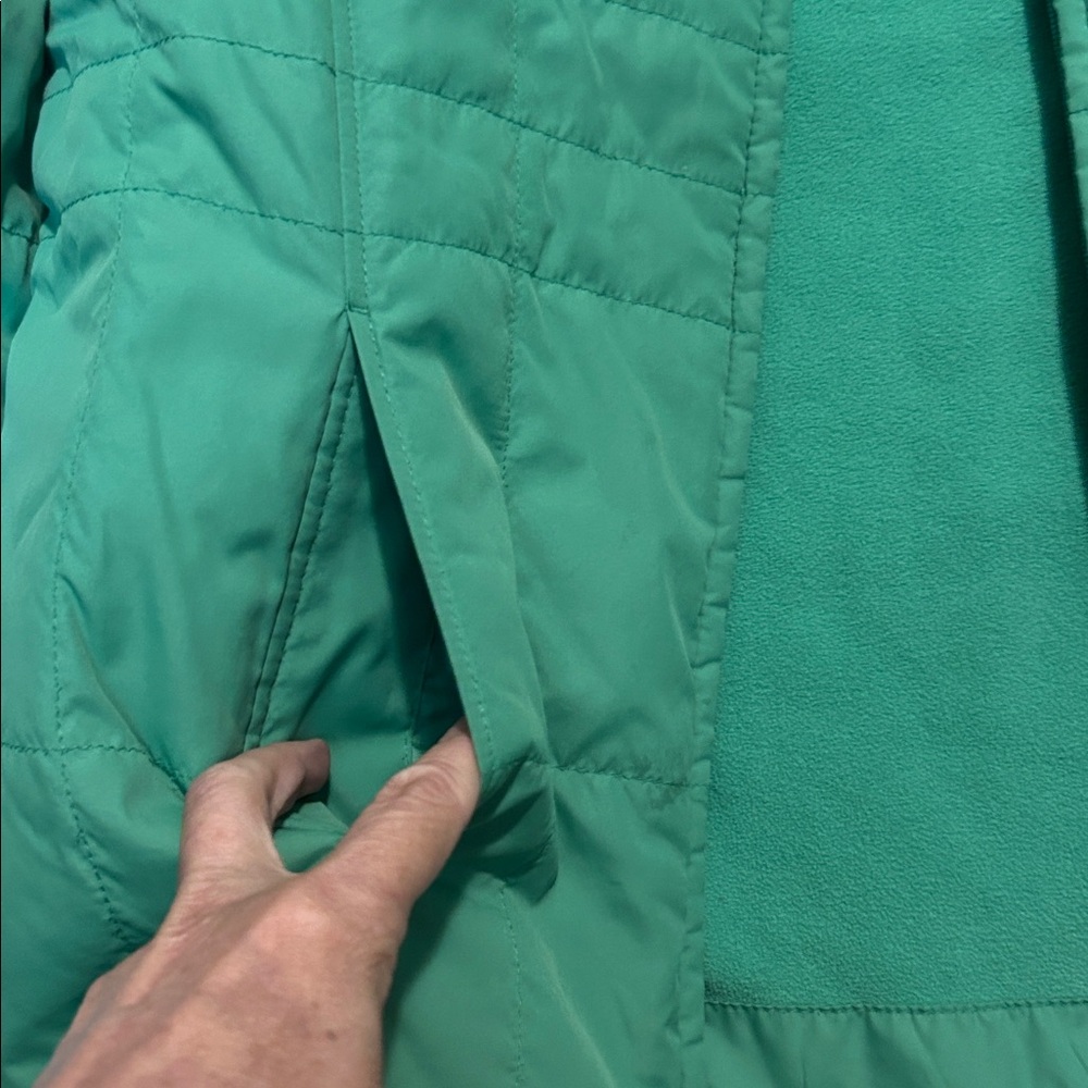 Athletic Works Lightweight Green Puffer Jacket Si… - image 7